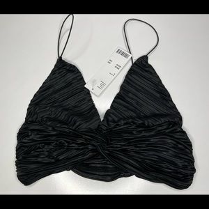 urban outfitters crop black tank top New Size Small